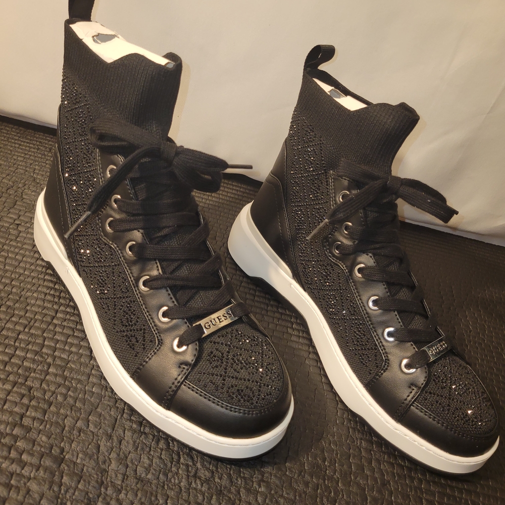 GUESS Women's Black High-Top Sneakers